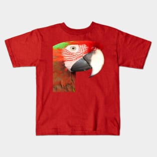 A Beautiful Bird Harlequin Macaw Portrait Vector Kids T-Shirt